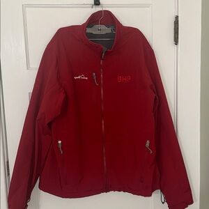Eddie Bauer Soft Shell Jacket sz XL logo guc read all